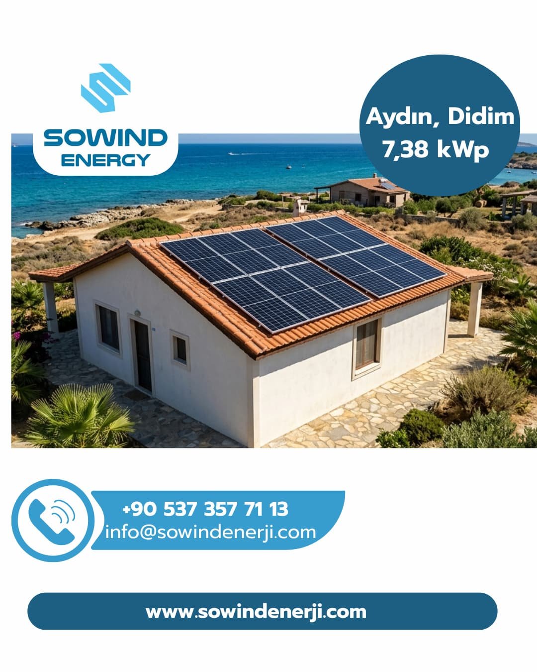 Aydın Didim Güneş Enerjisi Kurulumu_Sowind Enerji