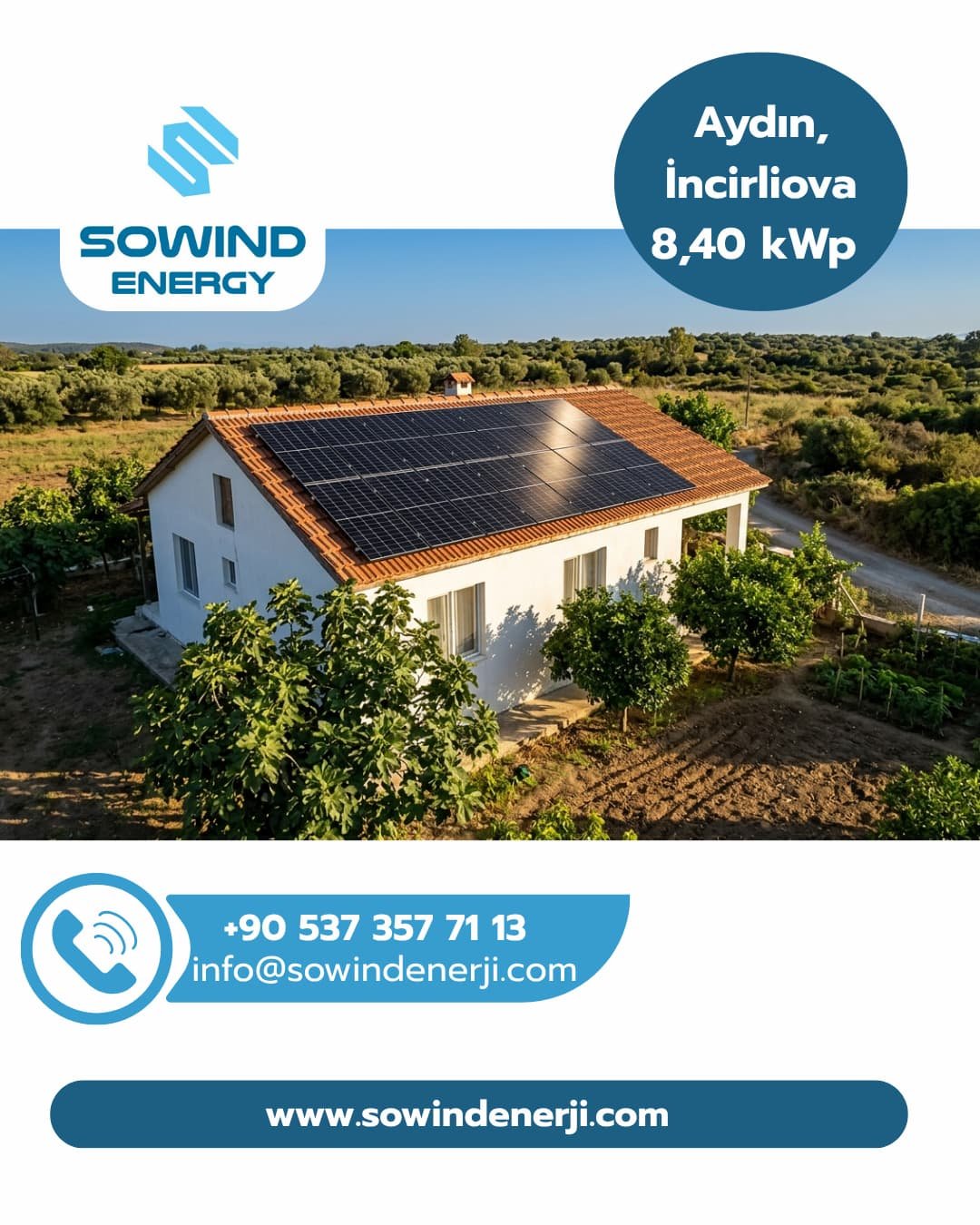 Aydın İncirliova Güneş Enerjisi_Sowind Enerji