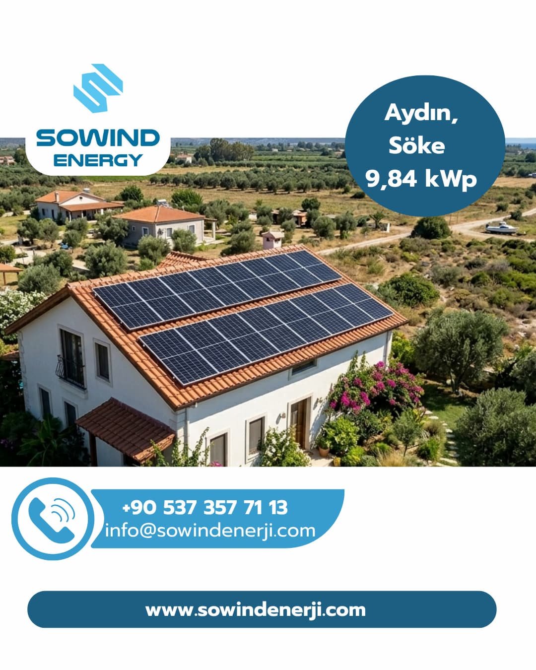 Aydın Söke Güneş Enerjisi Kurulumu_Sowind Enerji